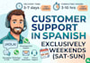 provide professional customer service in spanish
