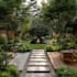 design landscape, terrace, backyard, pool, and patio