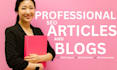 write SEO blog posts and articles that engage readers