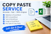 do data entry and copy paste tasks