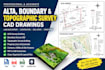 create alta boundary topographic survey cad drawings