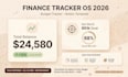 create finance tracker os 2026 notion budget template