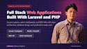 build a full stack web application with laravel and PHP