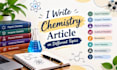 write a well structured and comprehensive accurate chemistry article