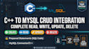 build c plus plus application with sql crud operation