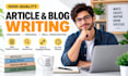 write engaging articles, blog posts, creative content and stories