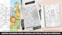create custom printable coloring pages from your ideas