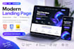 build responsive HTML landing page