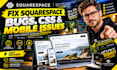 fix squarespace bugs CSS and mobile issues