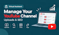 manage your youtube channel uploads and SEO
