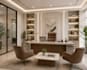 create professional office interior design and 3d rendering