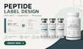 design peptide label, supplement label via label  and packaging design