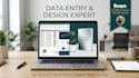 do data entry, website design, cover design and journal creation