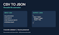 automate CSV and json file processing with a python script