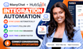 integrate manychat with hubspot CRM automation
