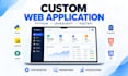 build a custom web application using python and javascript