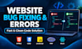 fix website bugs in html css php react