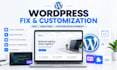 fix and customize your wordpress website
