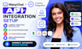 set up manychat API integration and custom automation