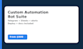 build a custom telegram automation suite with sheets alerts