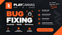 fix bugs and add features to your playcanvas web game
