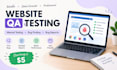 manually test your website and find bugs