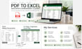 convert PDF to excel and clean or organize your spreadsheet
