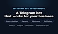 build a telegram bot for your business in nodejs