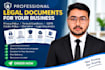 create privacy policy, terms and gdpr policies