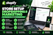 mentor you on shopify store setup dropshipping marketing