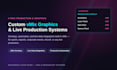design and build custom vmix graphics and live system