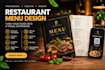 design food menu, restaurant menu design, digital menu design, cafe menu