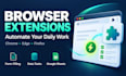 build chrome edge and firefox extensions to automate daily tasks