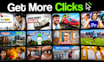 design professional and clickable youtube thumbnails