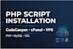 install PHP scripts on cpanel, vps, or any server