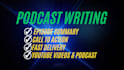 write SEO optimized podcast show notes with timestamps