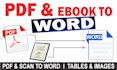 convert scanned PDF, ebook, or image to editable ms word