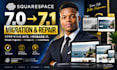 migrate squarespace 7 0 to 7 1 and fix layout issues