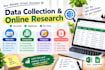 do web research and data collection as a virtual assistant