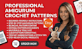 write editable beginner friendly bilingual amigurumi crochet pattern on etsy
