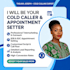 b2b b2c estate cold caller appointments