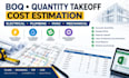 do boq, electrical, plumbing, mechanical, hvac takeoff, cost estimation