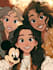 create a disney cartoon illustration
