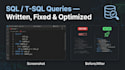 write optimize and fix sql tsql queries for your database
