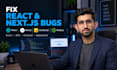 fix react next js javascript bugs and errors