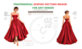 create custom digital sewing pattern PDF within 24 hours
