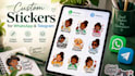design and animate sticker for whatsapp and telegram