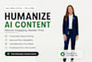 humanize ai content, edit and rewrite ai generated text