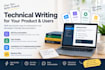 write API documentation, user guides, installation guides