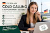 do german cold calling and appointment setting